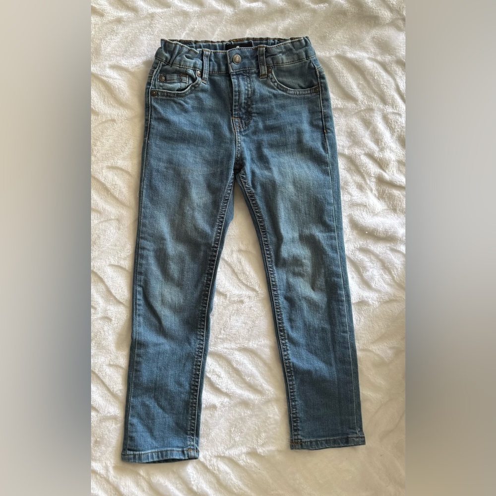 7 For All Mankind Kids Classic Blue Skinny Jeans